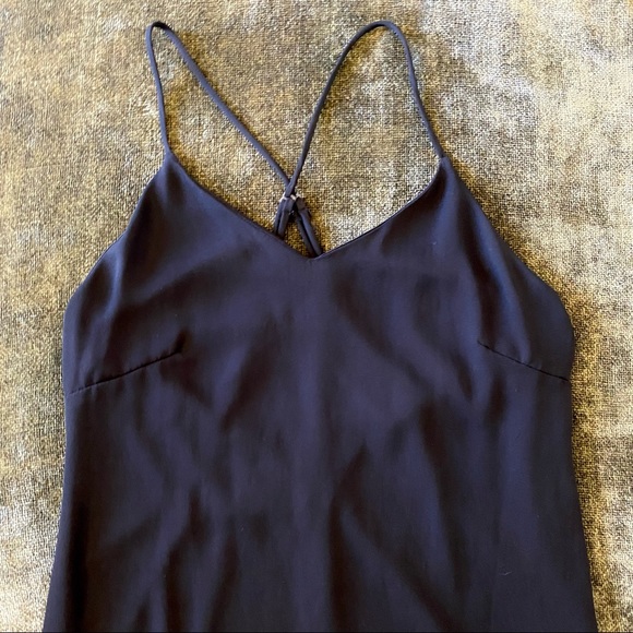 Honey Punch Black Slip Dress With Lace Trim - Picture 11 of 12